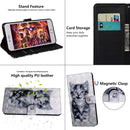 For Motorola Moto E20 / E30 / E40 3D Painted Pattern Leather Phone Case(Smile Cat)