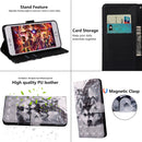 For Motorola Moto G52 3D Painted Pattern Leather Phone Case(Husky)