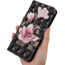 For Motorola Moto G52 3D Painted Pattern Leather Phone Case(Pink Flower)