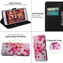 For Motorola Moto G52 3D Painted Pattern Leather Phone Case(Red Flower)
