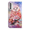 For Motorola Moto G52 3D Painted Pattern Leather Phone Case(Color Owl)