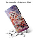 For Motorola Moto G52 3D Painted Pattern Leather Phone Case(Color Owl)