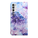 For Motorola Moto G52 3D Painted Pattern Leather Phone Case(Roaring Wolf)