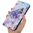 For Motorola Moto G52 3D Painted Pattern Leather Phone Case(Roaring Wolf)