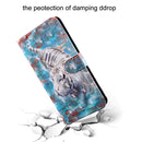 For OPPO A94 5G / A95 5G 3D Painted Pattern Leather Phone Case(Moon Wolf)