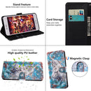 For OPPO A94 5G / A95 5G 3D Painted Pattern Leather Phone Case(Moon Wolf)