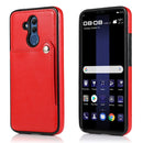 For Huawei Mate 20 Lite Pure Color Oblique Card PU + TPU Phone Case(Red)
