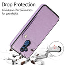 For Huawei Mate 20 Lite Pure Color Oblique Card PU + TPU Phone Case(Purple)