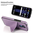 For Huawei Mate 20 Lite Pure Color Oblique Card PU + TPU Phone Case(Purple)