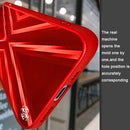 9XA Texture TPU + Tempered Glass Phone Case For iPhone XR(Red)
