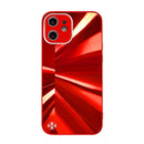 Spotlight Texture TPU + Tempered Glass Phone Case For iPhone 12(Red)