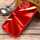 Spotlight Texture TPU + Tempered Glass Phone Case For iPhone 12(Red)
