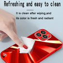 Spotlight Texture TPU + Tempered Glass Phone Case For iPhone 13(Red)