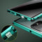 For Samsung Galaxy S21 FE 5G Anti-peeping Magnetic Double-sided Tempered Glass Phone Case(Silver)