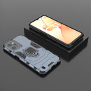 For OPPO Realme C31 Magnetic Ring Holder PC + TPU Phone Case(Navy Blue)