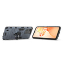 For OPPO Realme C31 Magnetic Ring Holder PC + TPU Phone Case(Navy Blue)