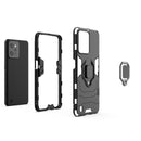 For OPPO Realme C31 Magnetic Ring Holder PC + TPU Phone Case(Navy Blue)