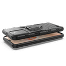 For OPPO Realme C31 Magnetic Ring Holder PC + TPU Phone Case(Navy Blue)