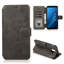 For Samsung Galaxy A6 2018 Shockproof PU + TPU Leather Phone Case(Black)