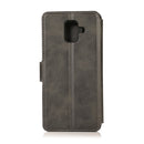 For Samsung Galaxy A6 2018 Shockproof PU + TPU Leather Phone Case(Black)