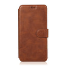 For Samsung Galaxy A6+ Shockproof PU + TPU Leather Phone Case(Brown)