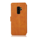 For Samsung Galaxy S9+ Shockproof PU + TPU Leather Phone Case(Khaki)