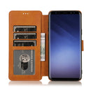 For Samsung Galaxy S9+ Shockproof PU + TPU Leather Phone Case(Khaki)