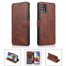 For Samsung Galaxy A71 Shockproof PU + TPU Leather Phone Case(Brown)