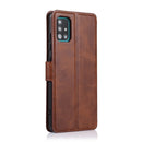 For Samsung Galaxy A71 Shockproof PU + TPU Leather Phone Case(Brown)