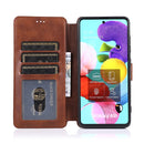 For Samsung Galaxy A71 Shockproof PU + TPU Leather Phone Case(Brown)