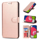 For Samsung Galaxy A53 5G Shockproof PU + TPU Leather Phone Case(Rose Gold)