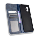 For vivo Y55 5G / T1 5G / Y75 5G Magnetic Buckle Retro Texture Leather Phone Case(Blue)