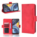 For Motorola Moto G22 Skin Feel Calf Texture Card Slots Leather Phone Case(Red)