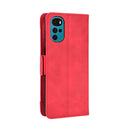 For Motorola Moto G22 Skin Feel Calf Texture Card Slots Leather Phone Case(Red)