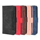 For Motorola Moto G22 Skin Feel Calf Texture Card Slots Leather Phone Case(Red)