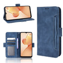 For OPPO Realme C31 Skin Feel Calf Texture Card Slots Leather Phone Case(Blue)