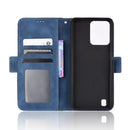 For OPPO Realme C31 Skin Feel Calf Texture Card Slots Leather Phone Case(Blue)