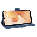 For OPPO Realme C31 Skin Feel Calf Texture Card Slots Leather Phone Case(Blue)