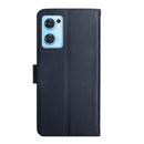 For OPPO Find X5 Lite Genuine Leather Fingerprint-proof Horizontal Flip Phone Case(Blue)