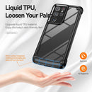 For Samsung Galaxy S21 Ultra 5G TPU + PC Lens Protection Phone Case(Black)