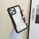 Armor Acrylic 3 in 1 Phone Case For iPhone 13 Pro Max(Black)