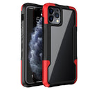 Armor Acrylic 3 in 1 Phone Case For iPhone 12(Red)