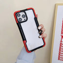 Armor Acrylic 3 in 1 Phone Case For iPhone 12(Red)