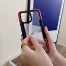 Armor Acrylic 3 in 1 Phone Case For iPhone 12(Red)
