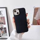 Liquid Silicone Electroplating + Flannel Phone Case For iPhone 11 Pro(Black)