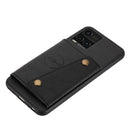 For vivo Y33s Double Buckle PU + TPU Shockproof Magnetic Phone Case(Black)