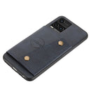For vivo Y33s Double Buckle PU + TPU Shockproof Magnetic Phone Case(Blue)