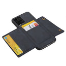 For vivo Y33s Double Buckle PU + TPU Shockproof Magnetic Phone Case(Blue)