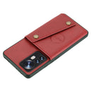 For Xiaomi 12 Double Buckle PU + TPU Shockproof Magnetic Phone Case(Red)