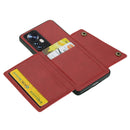 For Xiaomi 12 Double Buckle PU + TPU Shockproof Magnetic Phone Case(Red)